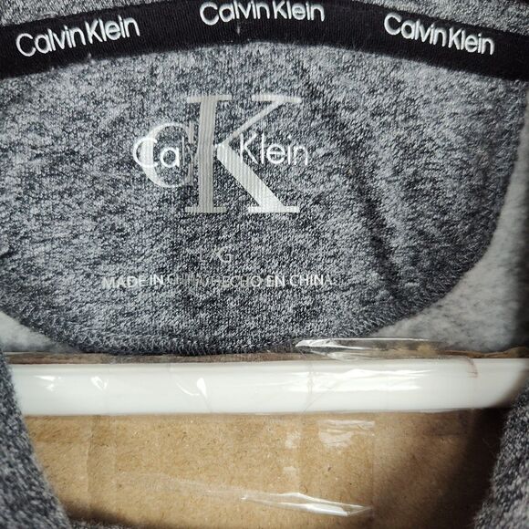 Calvin Klein women's pullover cowl-neck sweatshirt, L, gray, embroidered logo - Picture 5 of 8